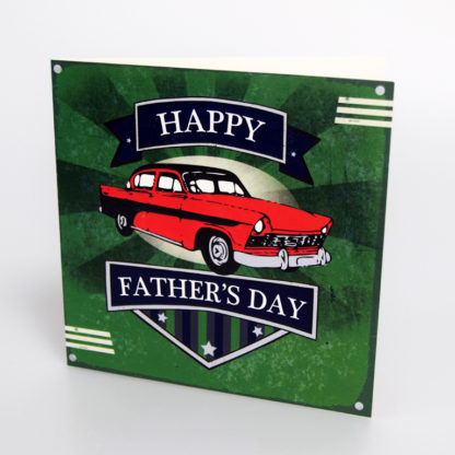 VINTAGE CAR FATHERS DAY CARD