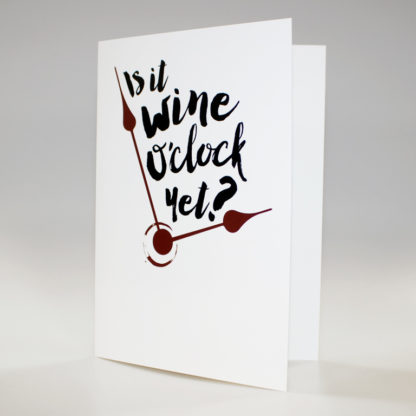 Wine O’clock greeting card