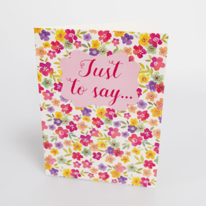 Ditsy Pinks Greeting Card