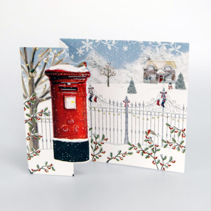 Snowy Postbox Christmas card