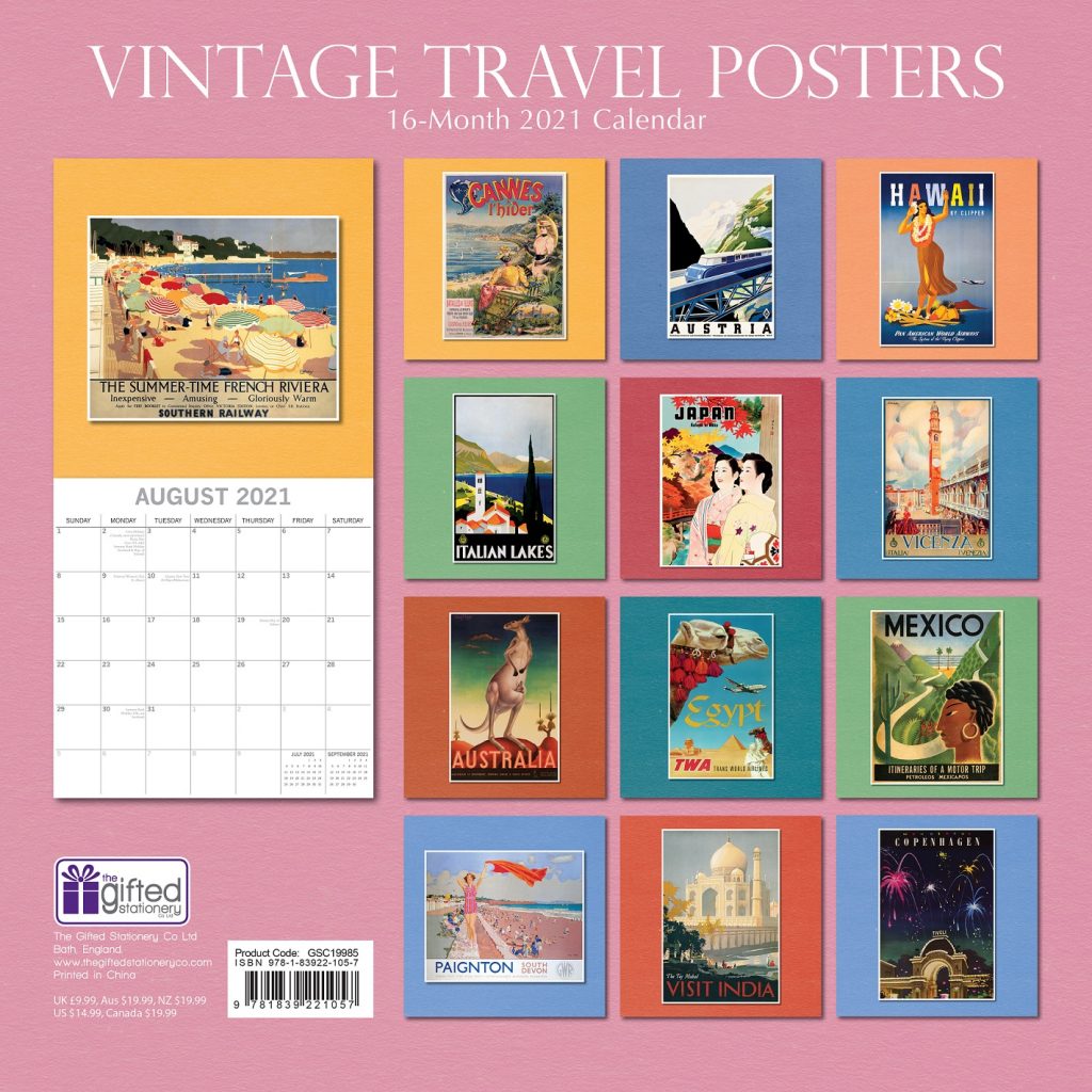 2021 Vintage Travel Calendar Save the Children Shop