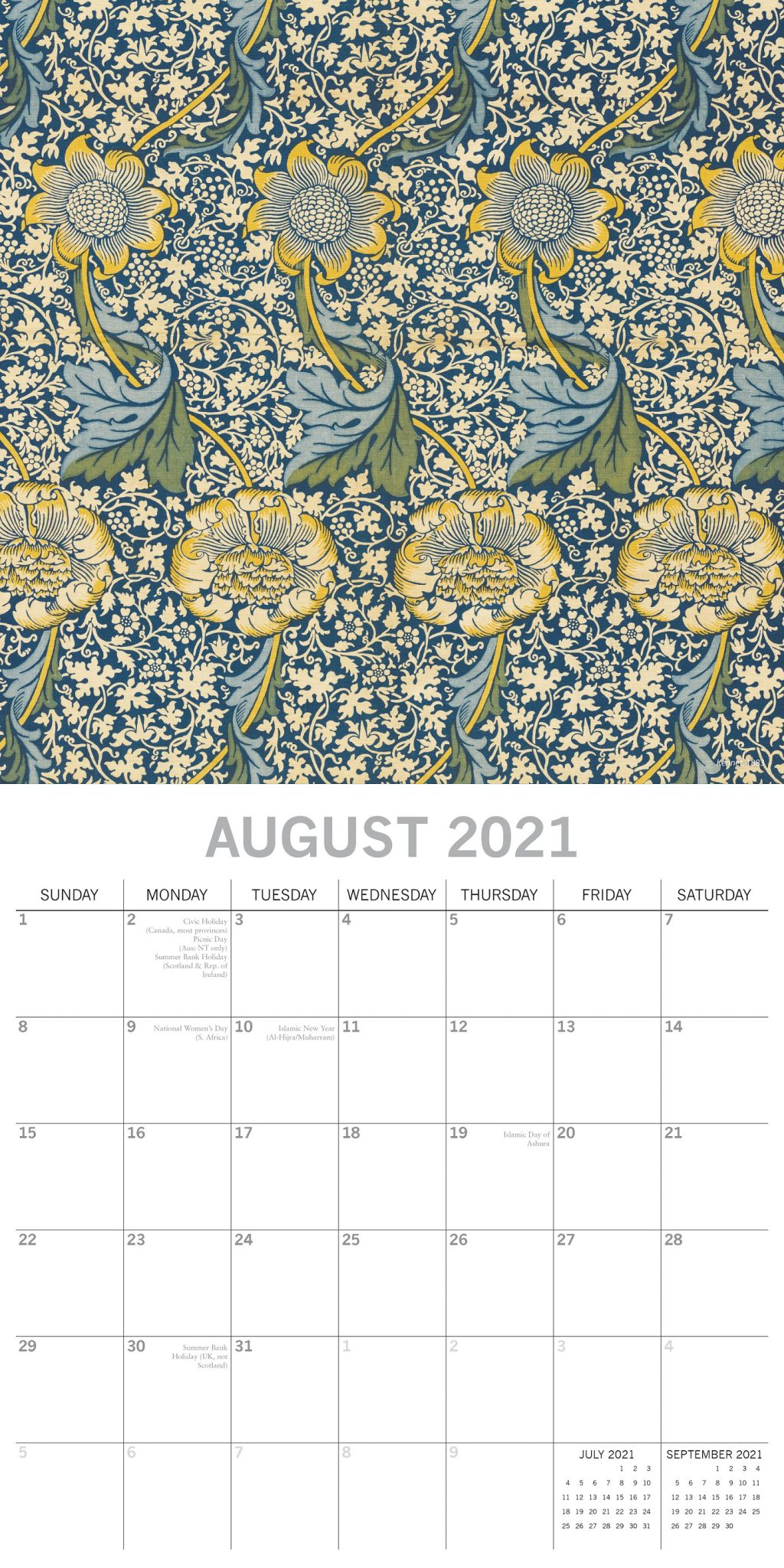 2021 William Morris Calendar | Save the Children Shop