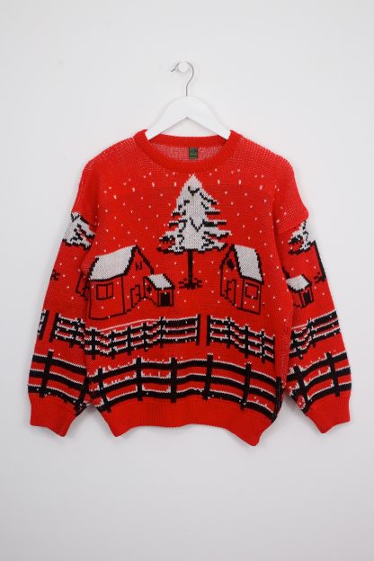Snowy Countryside Christmas Jumper
