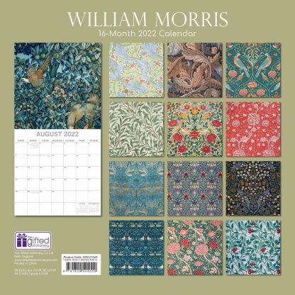 Art_William Morris Calendar 2022_back resize