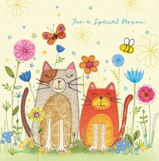 Cats Charity Birthday Greeting Card