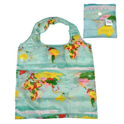 29315-world-maps-recycled-and-reusable-foldaway-shopper-bag