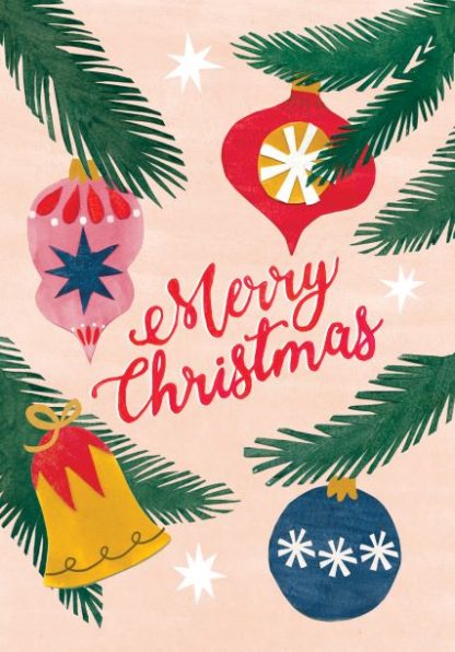 Retro decorations Christmas Card