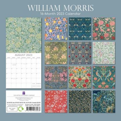 Arts_William Morris Calendar 2023_Back Resize