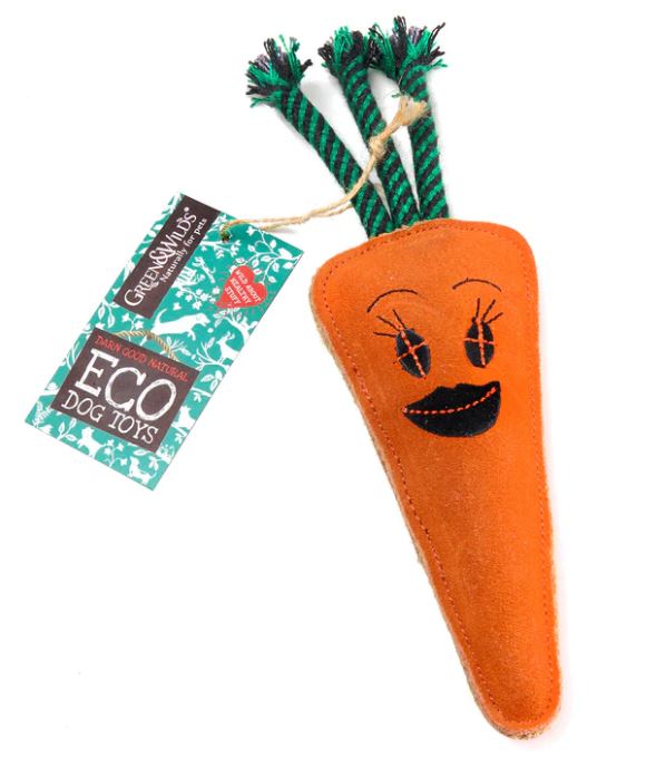 Wild and Green Candice Carrot Pet Toy