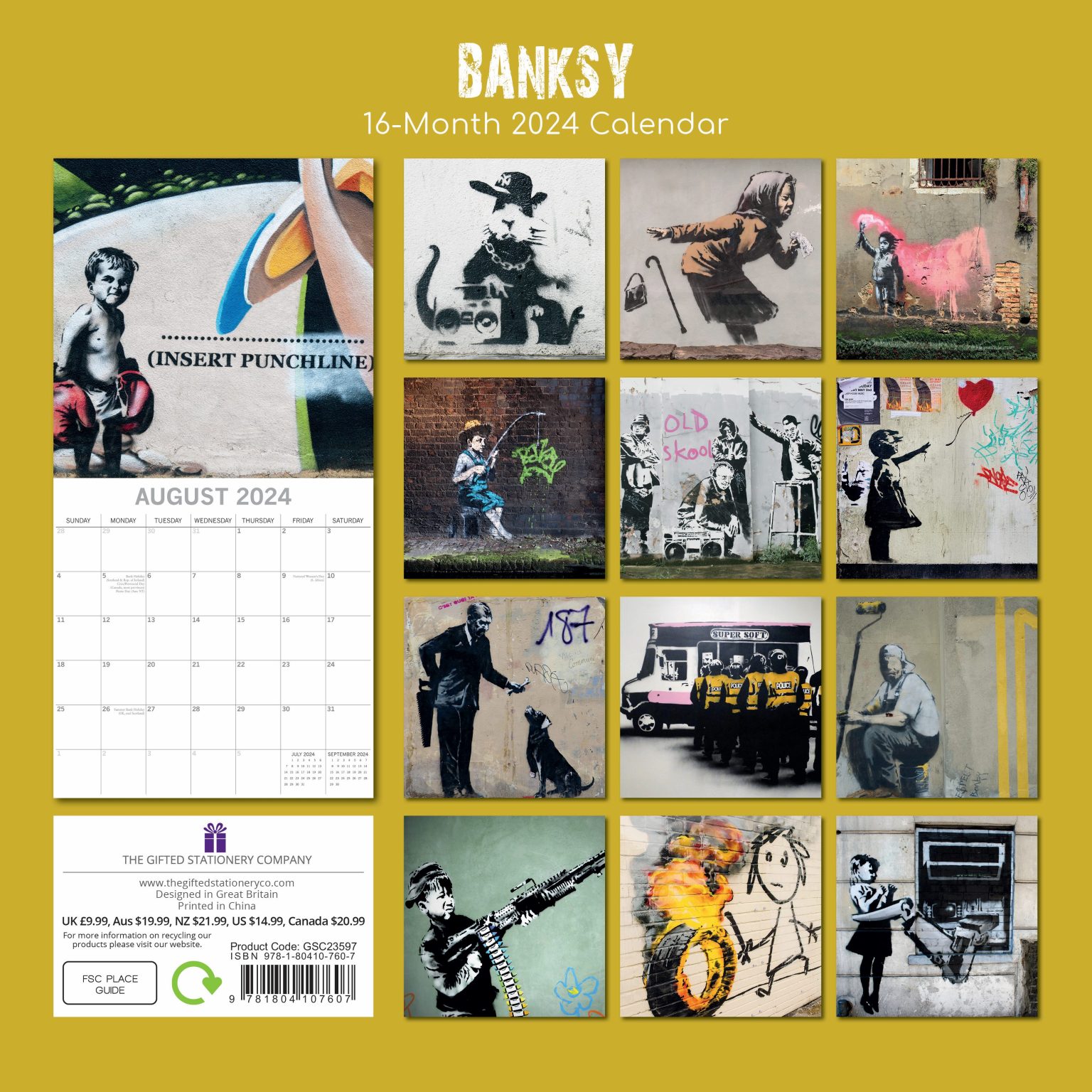 2024 Banksy Calendar Save the Children Shop