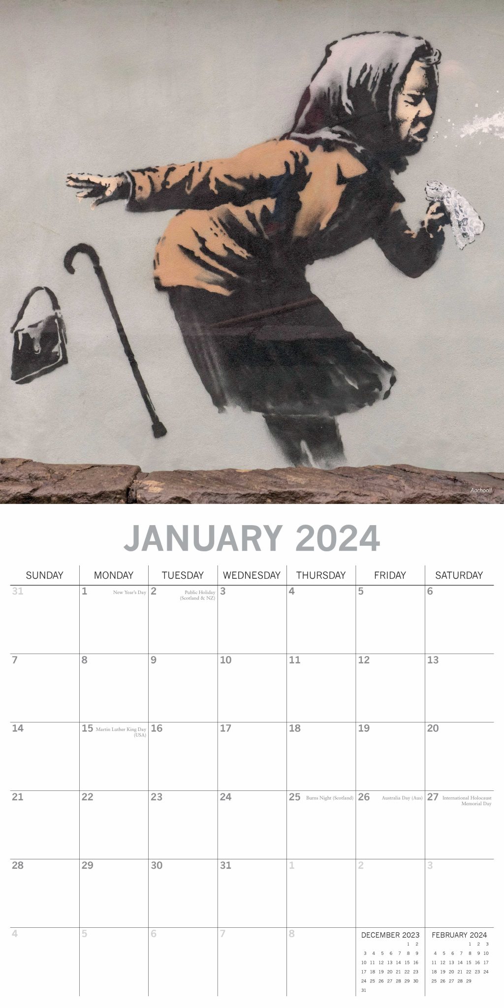 2024 Banksy Calendar Save the Children Shop