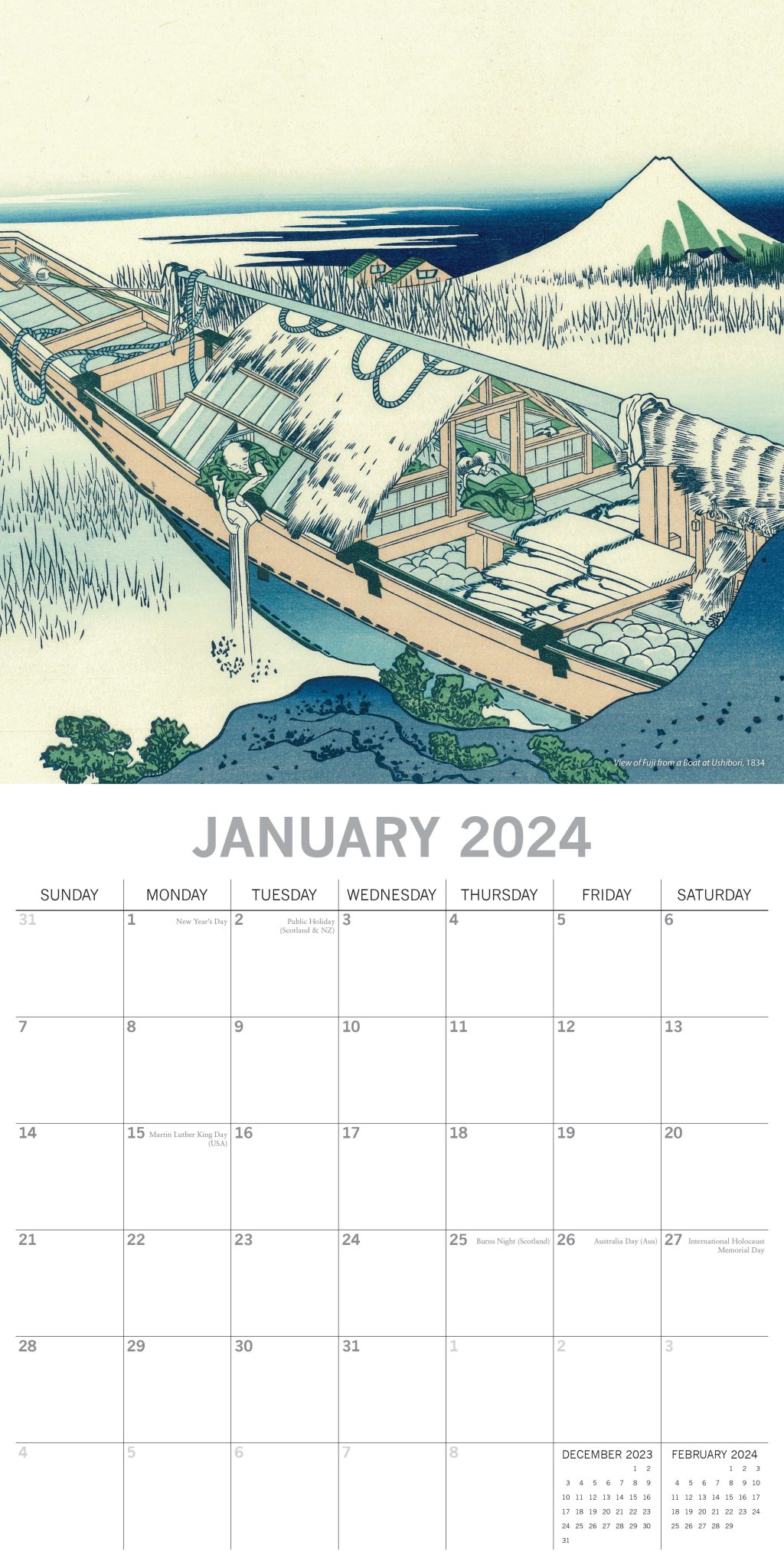 2024 Hokusai Calendar Save the Children Shop