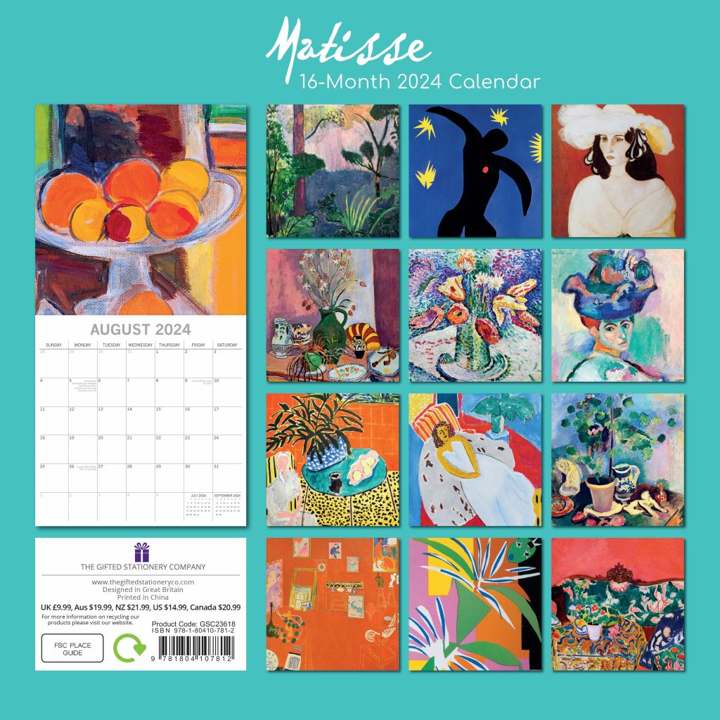 2024 Matisse Calendar Save the Children Shop