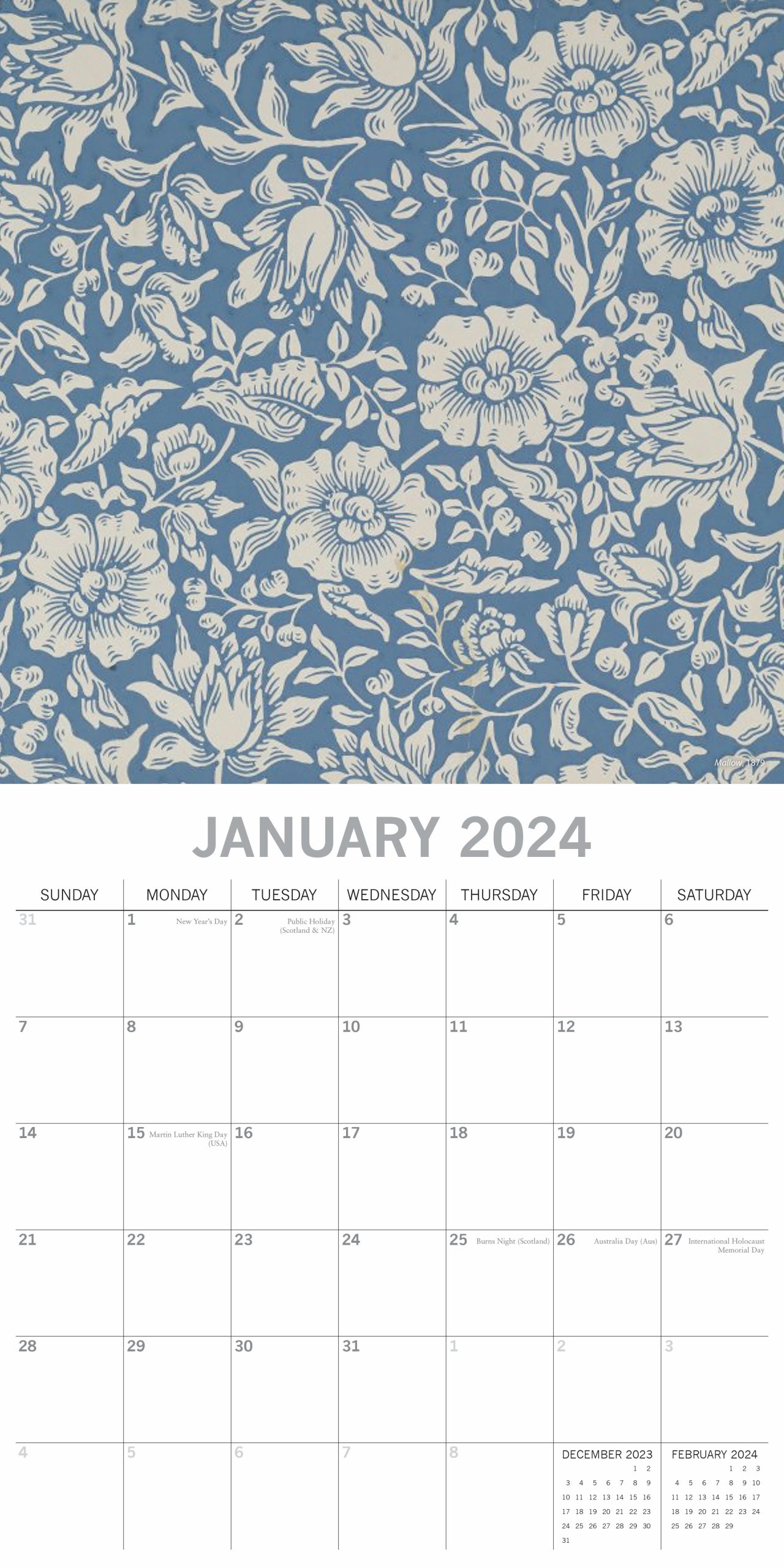 2024 William Morris Calendar | Save the Children Shop