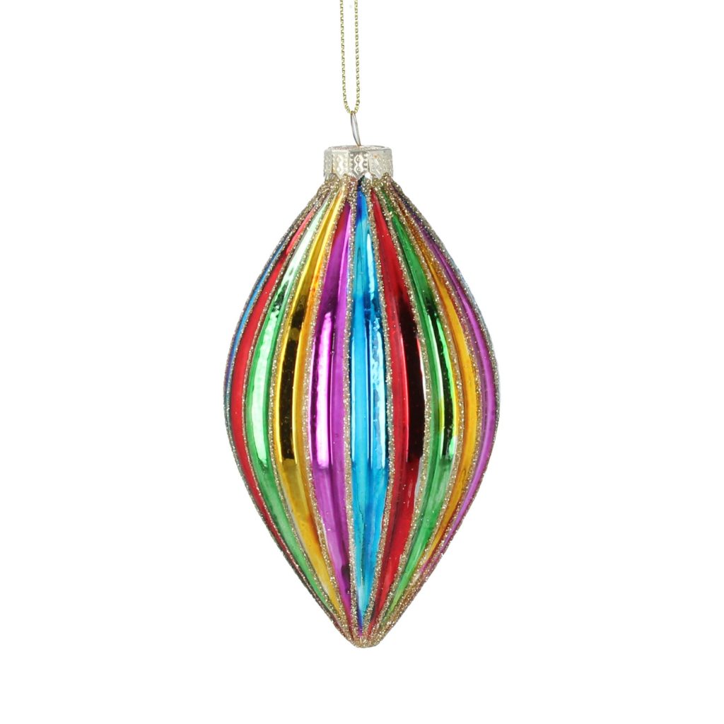 Rainbow Olive Glass Tree Decoration Save the Children Shop