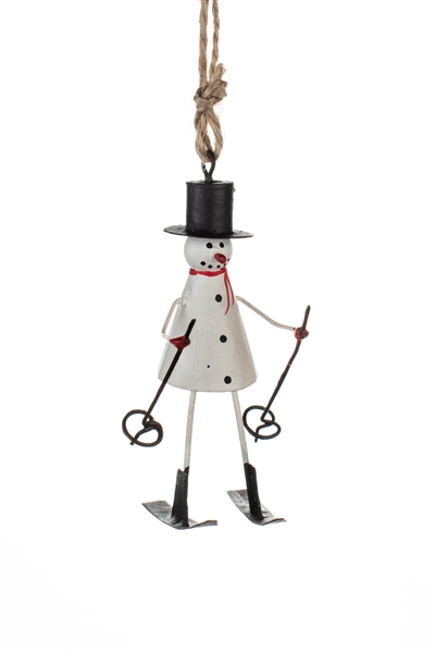 Tin Snowman Christmas Decoration