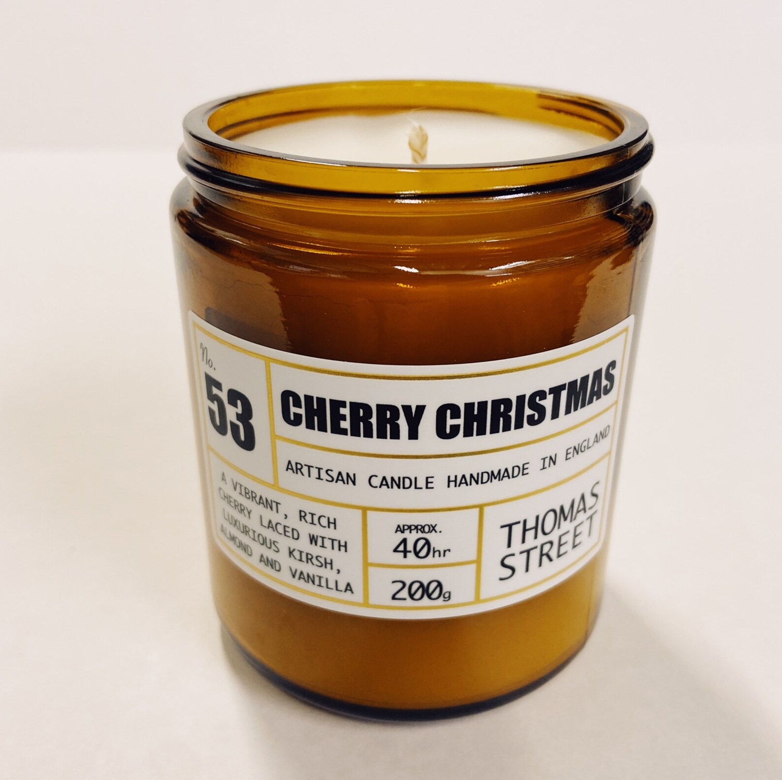 Cherry Christmas Thomas Street Candle