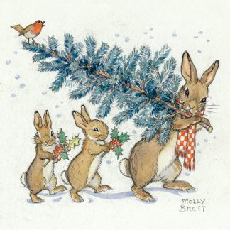 Rabbit Christmas Card