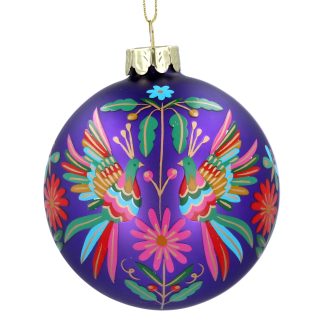 Purple Rainbow Bird Bauble