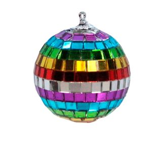 Rainbow Mirror Ball Bauble