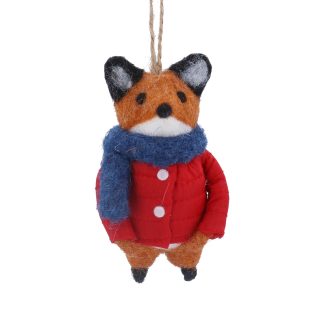 Wool Fox Tree Decoration