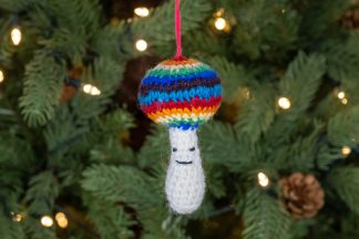 Hand Knitted Mushroom Tree Decoration