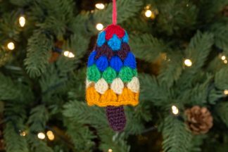 Hand Knitted Tree Decoration