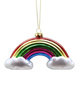 Glass Rainbow with Cloud Tree Decoration