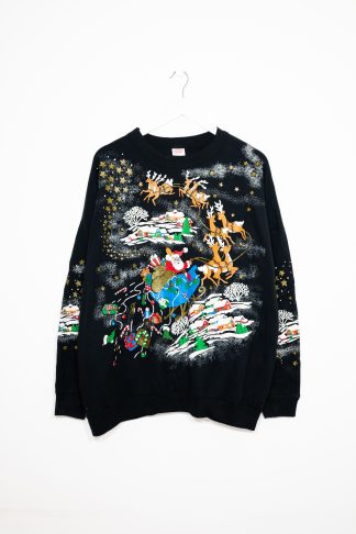 Santa Flying High Christmas Jumper