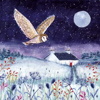 Owl in Flight Christmas Cards