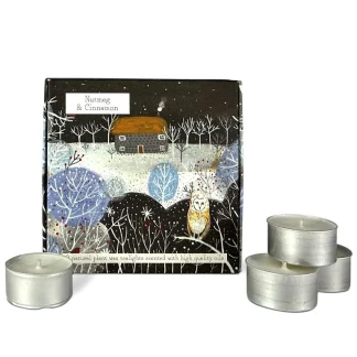 Nutmeg and Cinnamon Artisan Tealights Box of 9